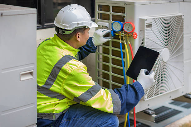 Professional Hvac technician working in Groesbeck, TX